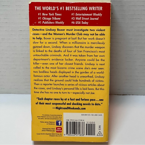 James Patterson Paperback Book  11th Hour - Picture 8 of 8